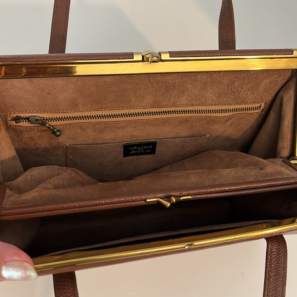 VINTAGE leather outer suede inside made in England for Lord&Taylor